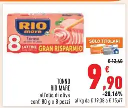 Conad TONNO RIO MARE offerta