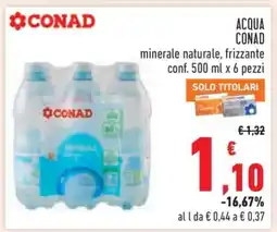 Conad Acqua Conad offerta