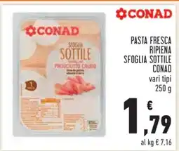 Conad Pasta Fresca Ripiena Sfoglia Sottile Conad offerta