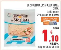 Conad LA SFOGLIATA CASA DELLA PIADA C.R.M offerta