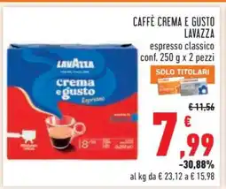 Conad CAFFÈ CREMA E GUSTO LAVAZZA offerta
