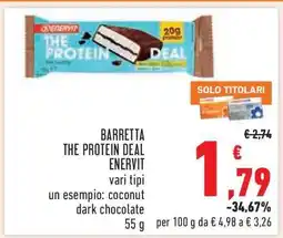 Conad BARRETTA THE PROTEIN DEAL ENERVIT offerta