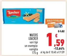 Conad WAFERS LOACKER offerta
