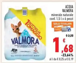 Conad Acqua Valmora offerta