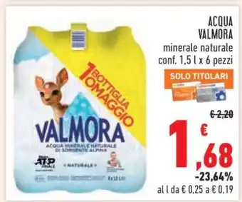 Conad Acqua Valmora offerta