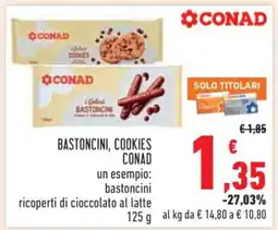 Conad BASTONCINI, COOKIES CONAD offerta