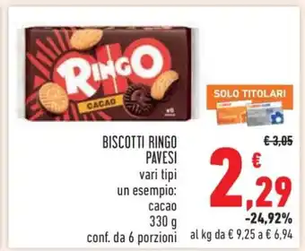 Conad BISCOTTI RINGO PAVESI offerta