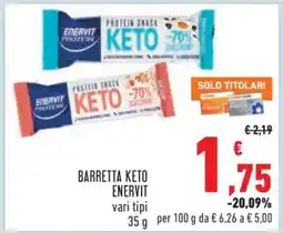 Conad BARRETTA KETO ENERVIT offerta