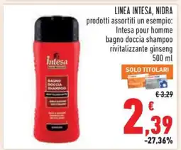 Conad INTESA POUR HOMME BAGNO DOCCIA SHAMPOO offerta