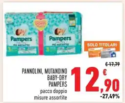 Conad PANNOLINI, MUTANDINO BABY-DRY PAMPERS offerta