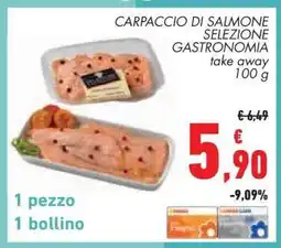 Conad CARPACCIO DI SALMONE SELEZIONE GASTRONOMIA offerta