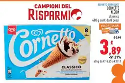 Conad Cornetto Algida Classico offerta