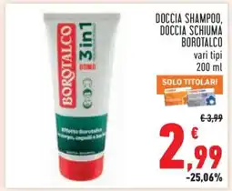 Conad DOCCIA SHAMPOO, DOCCIA SCHIUMA BOROTALCO offerta
