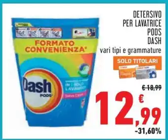Conad DETERSIVO PER LAVATRICE PODS DASH offerta