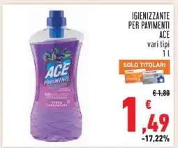 Conad Igienizzante per Pavimenti ACE offerta