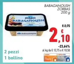 Conad BABAGANOUSH ZORBAS 200 g offerta