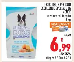 Conad CROCCHETTE PER CANI EXCELLENCE SPECIAL DOG MONGE offerta