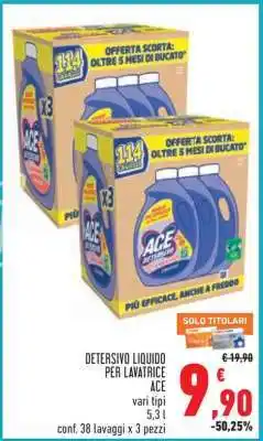 Conad DETERSIVO LIQUIDO PER LAVATRICE ACE offerta