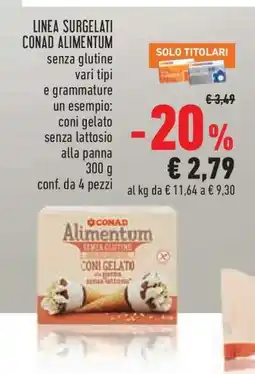 Conad LINEA SURGELATI CONAD ALIMENTUM offerta