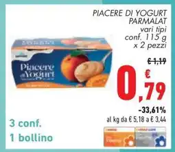 Conad PIACERE DI YOGURT PARMALAT offerta