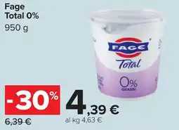 Carrefour Fage Total 0% offerta