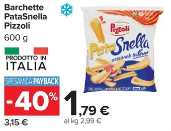 Carrefour Barchette PataSnella Pizzoli offerta