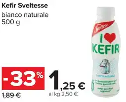 Carrefour Kefir Sveltesse bianco naturale offerta
