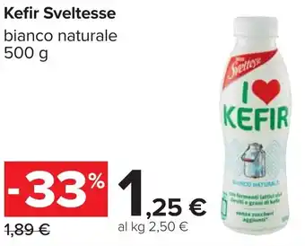 Carrefour Kefir Sveltesse bianco naturale offerta