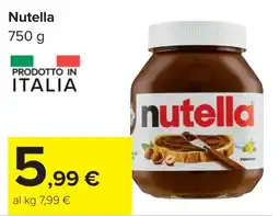 Carrefour Nutella offerta
