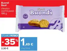 Carrefour Buondì Bauli classico offerta