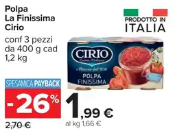 Carrefour Polpa La Finissima Cirio offerta