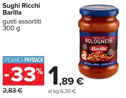 Carrefour Sughi Ricchi Barilla offerta