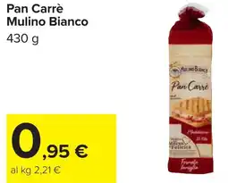 Carrefour Pan Carrè Mulino Bianco offerta