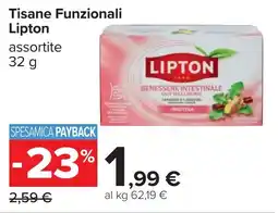 Carrefour Tisane Funzionali Lipton offerta