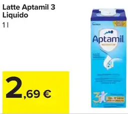 Carrefour Latte Aptamil 3 Liquido offerta