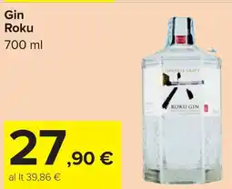 Carrefour Gin Roku offerta