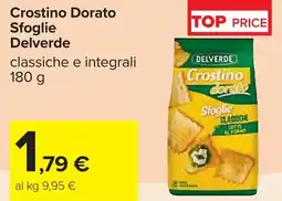 Carrefour Crostino Dorato Sfoglie Delverde offerta