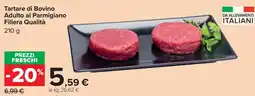 Carrefour Tartare di Bovino Adulto al Parmigiano Filiera Qualità offerta