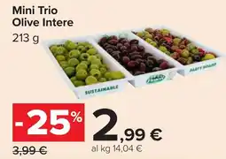 Carrefour Mini Trio Olive Intere offerta