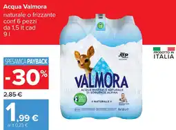 Carrefour Acqua Valmora offerta