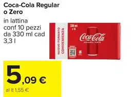 Carrefour Coca-Cola Regular o Zero offerta