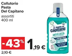 Carrefour Collutorio Pasta Del Capitano offerta