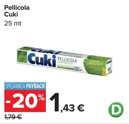 Carrefour Pellicola Cuki 25 mt offerta