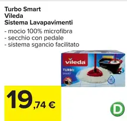 Carrefour Turbo Smart Vileda Sistema Lavapavimenti offerta