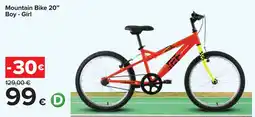 Carrefour Mountain Bike 20" Boy - Girl offerta