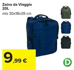 Carrefour Zaino da Viaggio 20L offerta
