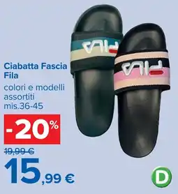 Carrefour Ciabatta Fascia Fila offerta