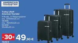 Carrefour Trolley Liftoff American Tourister offerta