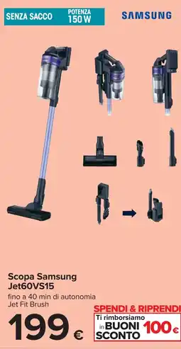 Carrefour Scopa Samsung Jet60VS15 offerta