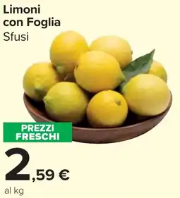 Carrefour Market Limoni con Foglia Sfusi offerta